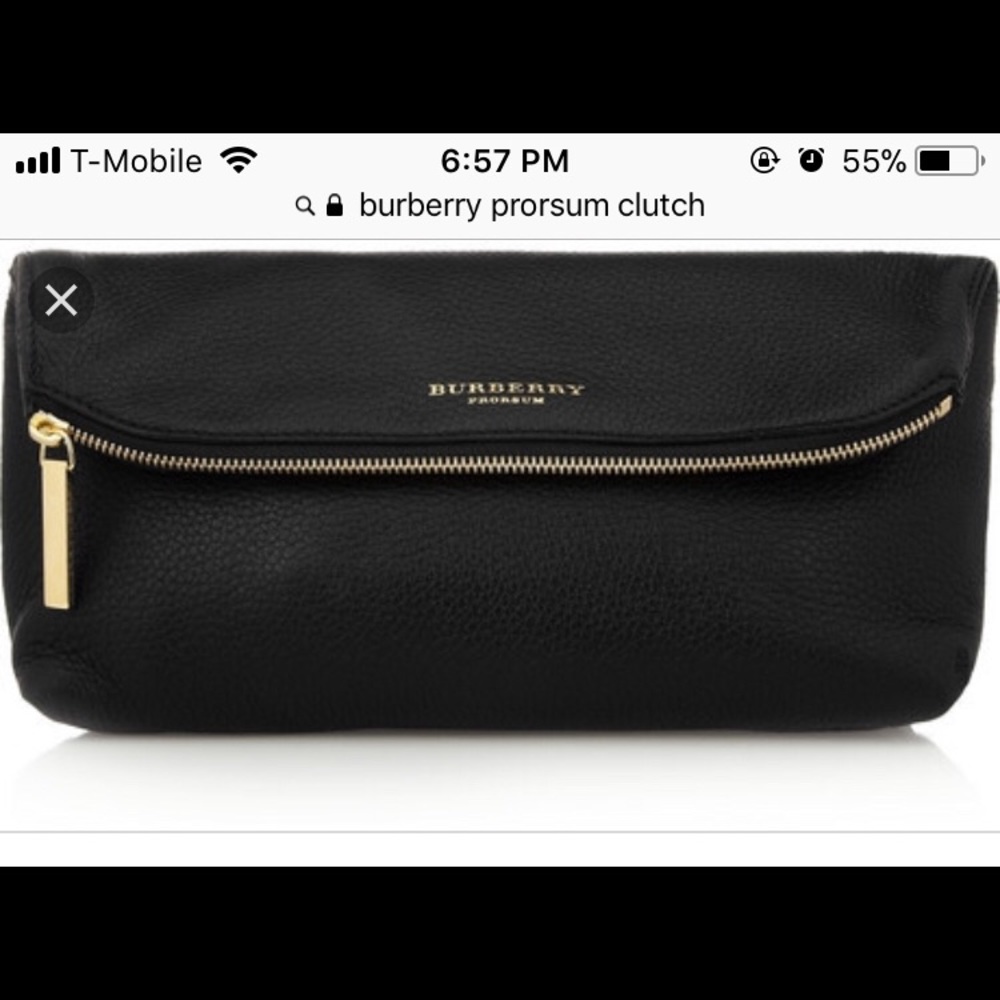 Burberry Leather Clutch